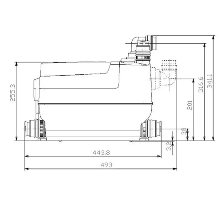 DrainMaster SOLOLIFT2 C-3 Hebeanlage