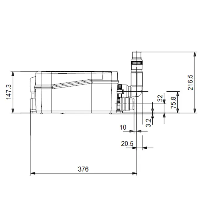 DrainMaster SOLOLIFT2 D-2 Hebeanlage
