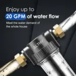 ALTHY Spin Down Vorfilter für die Hauswasseranlage mit Rückspülung und Edelstahlgewebeeinsatz – Bild 6