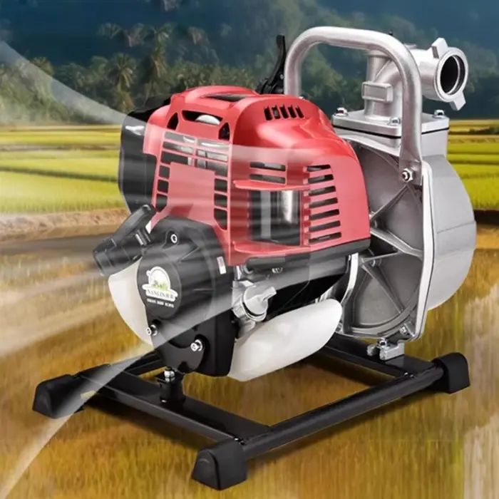 High Lift Benzinmotor-Sumpfpumpe, 1 Zoll, 2-Takt, 4-Takt, multifunktionale Minipumpe für Bewässerung, Bewässerung – Bild 2