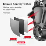 Vollautomatische Wasserdruckerhöhungspumpe, leise selbstansaugende Pumpe, 320 W, 380 W, 480 W, Warmwasserbereiter-Druckerhöhungspumpe – Bild 5
