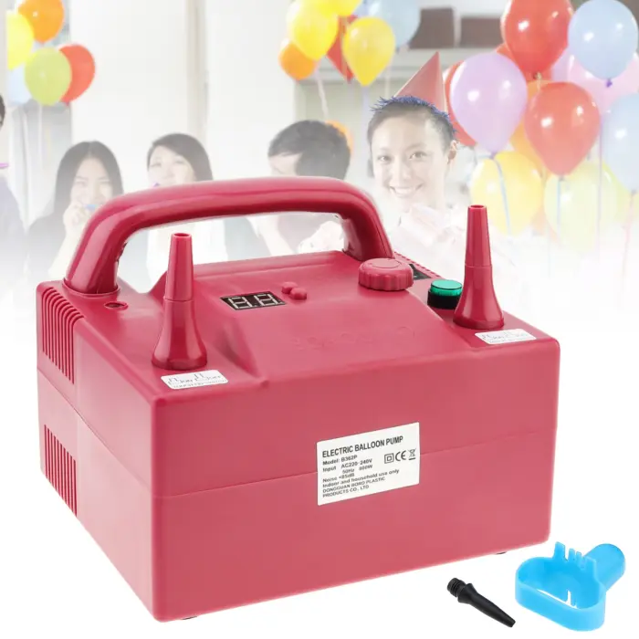 BOROSINO 600 W/800 W B362P B302P Timing Quantitativer elektrischer Ballonpumpen-Inflator für Festival/Party mit 2 Inflationsdüsen – Bild 1