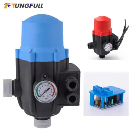 Automatischer Wasserpumpen-Druckregler, einstellbare elektronische Wasserpumpe, selbstansaugende Pumpe, Wasserdurchfluss, elektronischer Schalter