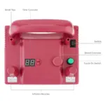 BOROSINO 600 W/800 W B362P B302P Timing Quantitativer elektrischer Ballonpumpen-Inflator für Festival/Party mit 2 Inflationsdüsen – Bild 3