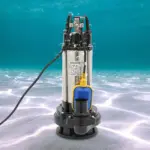 Tauchpumpe, 36000 l/h, Abwasser, schmutzige Abflusswasserpumpe mit Schwimmerschalter, Sumpf, 2 PS, industrieller Tauchpumpe aus Edelstahl – Bild 5