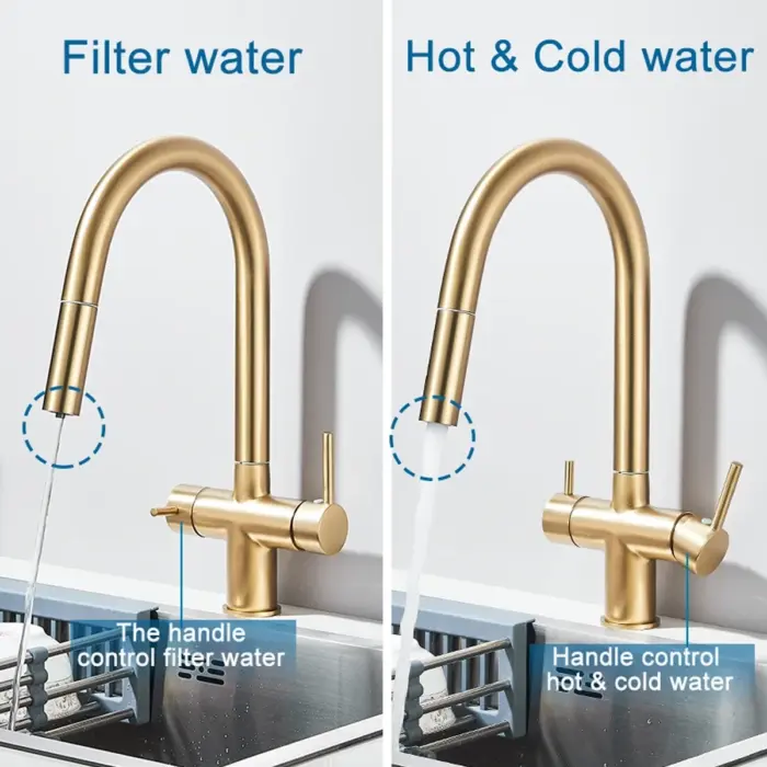 Wasserhahn mit Filteranschluss
