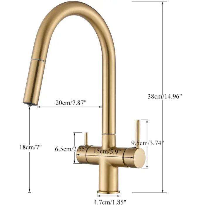 HydraTres R5059 3-Wege Küchenarmatur – Bild 3