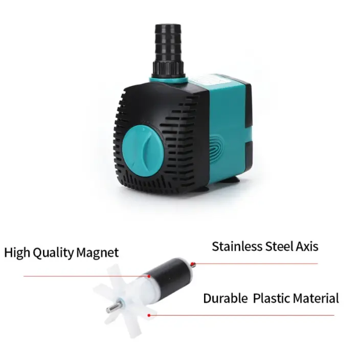 Aisitin Aquarium Tauch pumpe Niedrigwasser pumpe für Aquarium Boden filter Stumm saug Exkrement wechsel Boden Saugpumpe – Bild 2