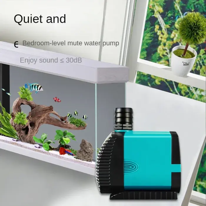 Aisitin Aquarium Tauch pumpe Niedrigwasser pumpe für Aquarium Boden filter Stumm saug Exkrement wechsel Boden Saugpumpe – Bild 4