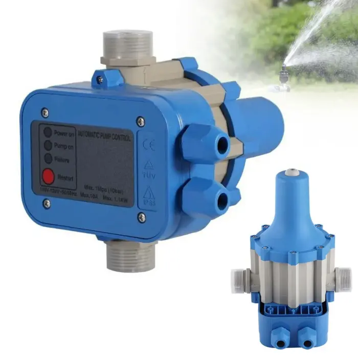 Automatischer Pumpenregler 1,1 kW 10 Bar Trockenlaufschutz für Wassersysteme 220 V – Bild 2