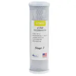 10-Zoll-Wasserreinigerfilter UDF-Körniger Aktivkohlefilter + PP-Baumwollfilter + CTO-Wasseraufbereitung mit komprimiertem Kohlenstoff – Bild 3