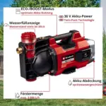 Leistungsstarke Einhell Akku-Gartenpumpe AQUINNA 36/38 – Power X-Change – Bild 6